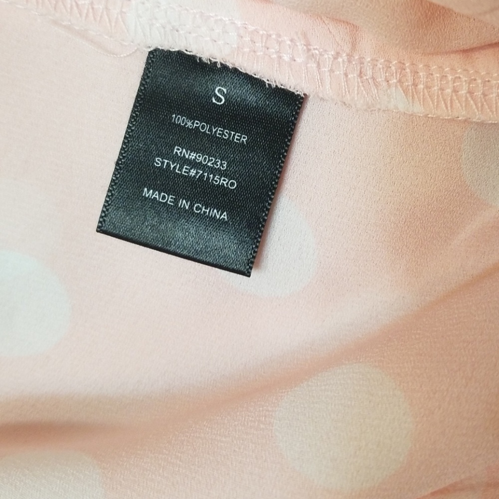 New Pacsun LA Hearts Pink and White Polka Dot Cami - Picture 4 of 6